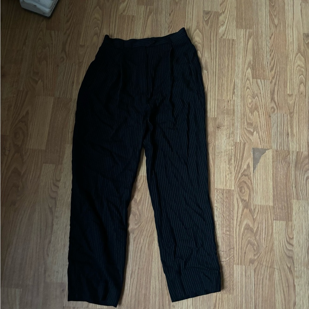 Women’s size 2 black and white striped business casual pants